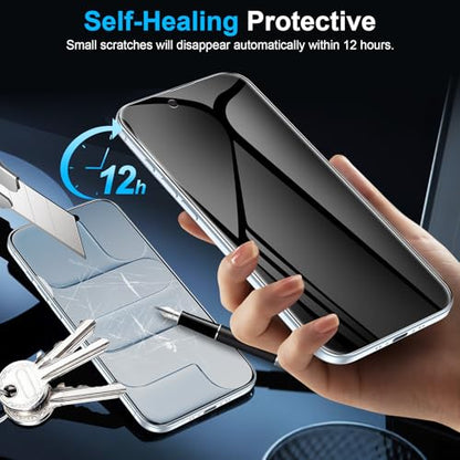 LYWHL 2 Pack for iPhone Air Privacy Screen Protector [Like Original Touch Sensitivity], Anti-Spy Private iPhone 17 Air Film [Non-Glass], Case Friendly, Scratch-Resistant, Self-Healing - size: 6.5 inch - iPhone Air