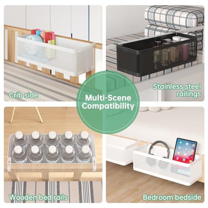 Bedside Caddy Shelf for Bunk Bed, Black, L13.78in*W5.12in*H3.94in - color: Black, size: L13.78in*W5.12in*H3.94in