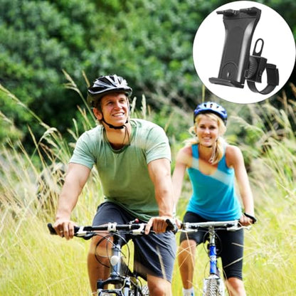 SHINEOFI Bike Phone Mount Stroller Phone Mount Tablet Holder for Treadmill Adjustable Handlebar Clamp for Smartphones and Tablets Rotatable Clip for Scooter Elliptical Shopping Cart