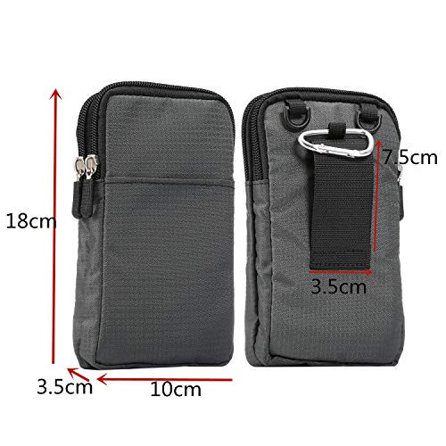 Small Cell Phone Crossbody Bag Men, 6.9" Cell Phone Cross Body Wallet Bag Nylon Mens Purse Travel Outdoor Carrying Case Pouch Pocket Smartphone Holder Messenger Shoulder Holster Wristlet Handbag - color: Dark Blue 6.9 Inch (10*18*3.5 CM)