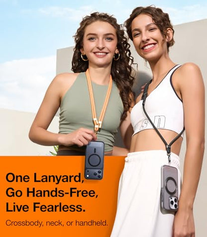 TORRAS Phone Lanyard Crossbody, Adjustable Anti-Theft Neck Strap, Orange - color: 8-orange