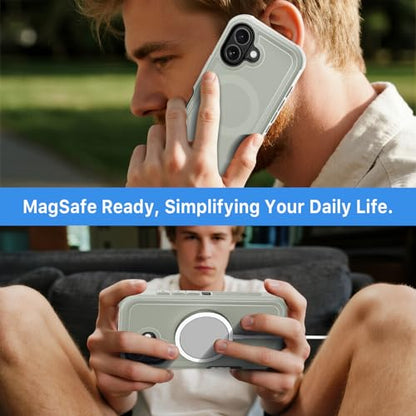 M MYBAT PRO for iPhone 17 Case,[Compatible with magsafe],Rugged Case - color: Natural Titanium, size: iPhone 17（No Belt Clip）