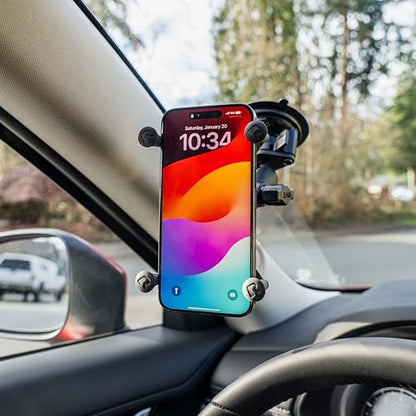 RAM MOUNTS X-Grip Large Phone Mount with Medium Arm Twist-Lock Suction Cup - style: Medium Arm