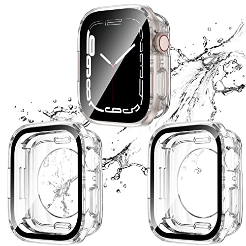 2-Pack Waterproof Case for 40mm Apple Watch SE 3/2/1 Series 6/5/4 - color: Clear/Clear, size: 40mm(SE3/SE2/SE/6/5/4)