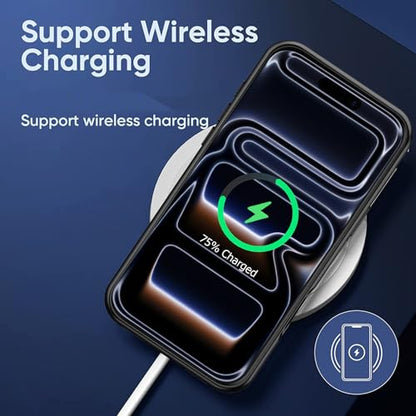 Battery Case for iPhone 17 Pro, 10000mAh High-Capacity Protective Rechargeable Extended Charger Case Compatible Magsafe with iPhone 17 Pro (6.3 inch) Wireless Charging Case Support Carplay (Black) - size: iPhone 17 Pro