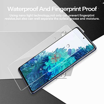 BIGFACE Galaxy S20 FE Tempered Glass Screen Protector + Camera Lens Protectors, 2 Pack, Anti-Bubble 3D Curved Accuracy Film - size: Galaxy s20 FE(6.5")