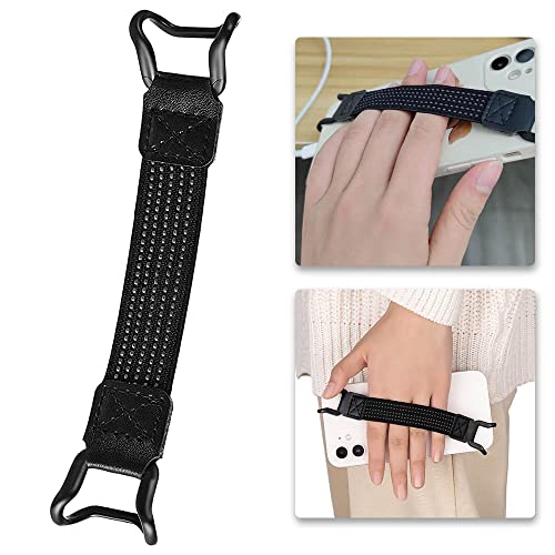 Mobile Phone Security Hand Strap Holders With Clip - Handheld Drop Prevention Elastic Bundle Grip Belts - Accessory for Kindle and Most Smartphones (3 Pcs)