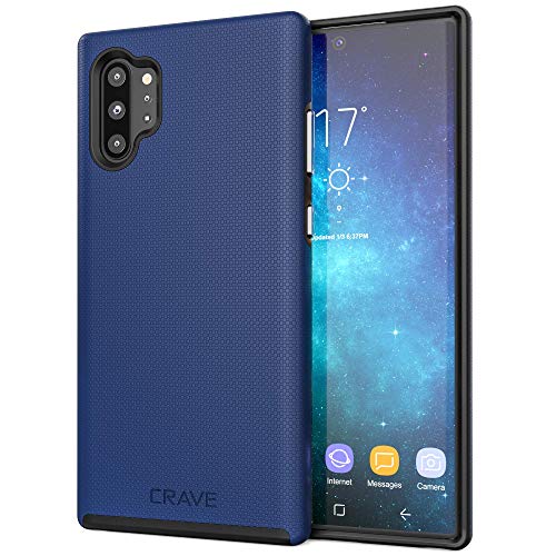 Crave for Galaxy Note 10 Plus Case, Shockproof Protection Dual Layer Case for Samsung Galaxy Note 10 Plus (6.8 inch) - Navy - color: Navy