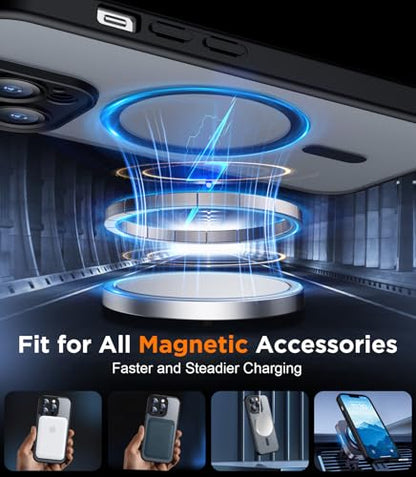 SPIDERCASE Magnetic for iPhone 13 Pro Max Case,Black - color: Black, size: Iphone 13 Pro Max 6.7''