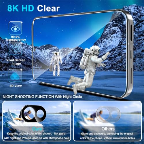 letosan 3 Pack for Google Pixel 10a Screen Protector Tempered Glass + 2 Pack Camera Lens Protector, Military Grade Shatterproof, 9H Hardness, Fingerprint Unlock,Case Friendly 6.3 Inch - size: Pixel 10A-6.3 Inch