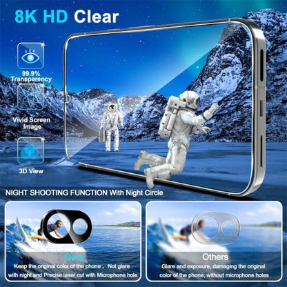 letosan 3 Pack for Google Pixel 10a Screen Protector Tempered Glass + 2 Pack Camera Lens Protector, Military Grade Shatterproof, 9H Hardness, Fingerprint Unlock,Case Friendly 6.3 Inch - size: Pixel 10A-6.3 Inch