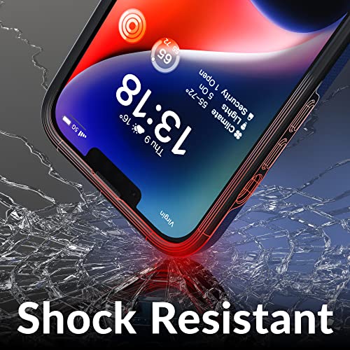 Crave Dual Guard for iPhone 14, Shockproof Protection Dual Layer Case for Apple iPhone 14 (6.1") - Navy - color: Navy