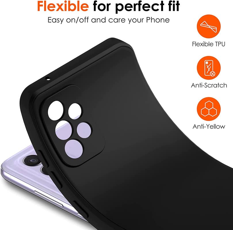 for Cricket Dream 5G Case, Black Shockproof Bumper Sleeves, 360° Drop Protection Shell Full Body Ultra-Thin Soft Silicone Cover for Cricket Dream 5G (6.82") - XT29