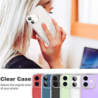 JJGoo Compatible with iPhone 12 mini Case, Soft Transparent Shockproof Protective Slim Thin Bumper Phone Cover, Clear - color: Clear
