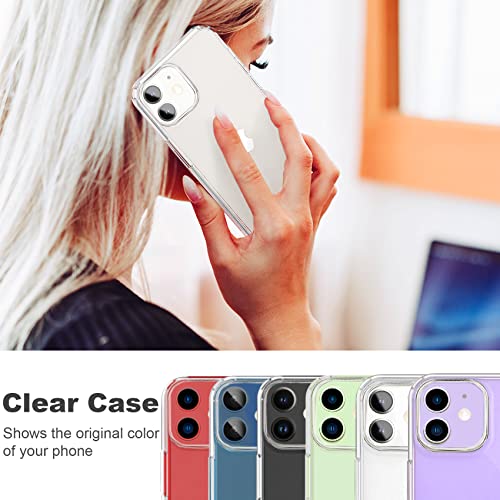 JJGoo Compatible with iPhone 12 Case & 12 Pro Case Clear Soft Transparent Shockproof Protective Slim Thin Bumper Phone Cover for 12 and 12 Pro - 6.1 inch - color: Clear