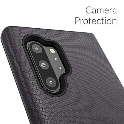 Crave for Galaxy Note 10 Plus Case, Shockproof Protection Dual Layer Case for Samsung Galaxy Note 10 Plus (6.8 inch) - Black - color: Black