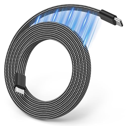 Magnetic USB C Cable,Flat Coiled USB C to USB C Cable 60W(3A) - size: 3.3FT