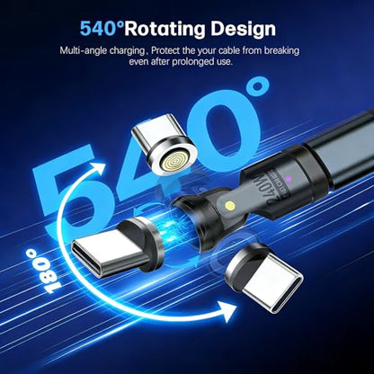 9‑Pin Magnetic Lightning Tips 3Pack, Fast Charging Breakaway Connector, Port Protector for 540° Swivel Adapter, Snap‑in Magnetic Tip Replacement - size: 3 Pack Lightning Tips
