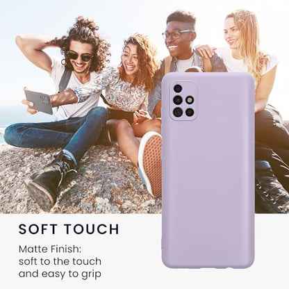 kwmobile Case Compatible with Samsung Galaxy A51 Case - Protective Slim TPU Phone Cover - Soft Matte Finish - Lavender - color: lavender, size: Galaxy A51