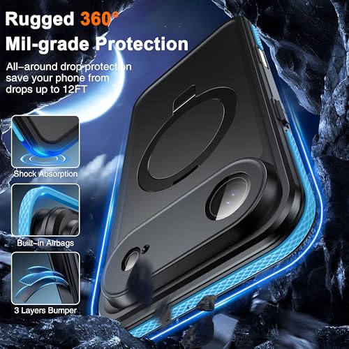 Oterkin Magnetic Stand for iPhone Air Case Waterproof IP68, Blue - color: Blue, size: iPhone Air 6.5''
