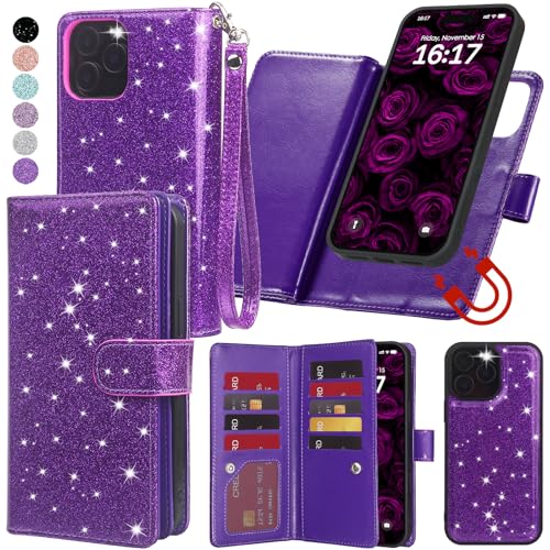 Varikke for iPhone 13 Pro Max Case Wallet Magnetic Detachable, Deep Purple - color: (Standard) Dark Purple, size: iPhone 13 Pro Max 6.7"