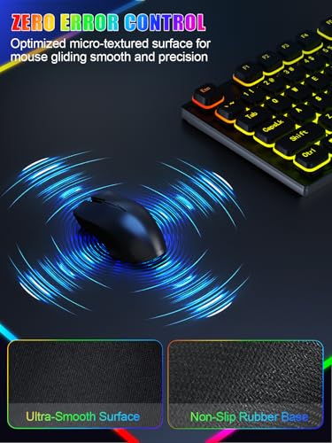 Mouse Pad with Foldable Phone Holder & Wireless Charger, XXL RGB Gaming Mousepad 31.5"x15.8" Large Desk Mat for Keyboard, Black Desk Pad with Dual Qi Charging Station | 11 Colors 5 Modes | Waterproof - color: 31.5x15.75"Phone Stand-Black Right w/PD Upgrad