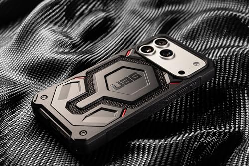 URBAN ARMOR GEAR UAG Designed for iPhone 17 Pro Case Monarch Pro - Compatible with MagSafe Military Grade Protective Cover, Kevlar Black - color: Monarch Pro - Kevlar Black