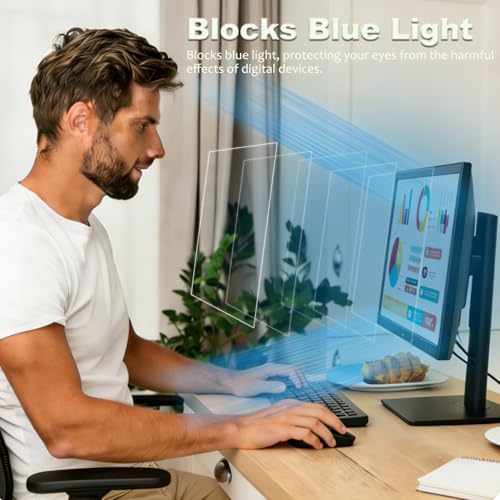 2 Pack 24 Inch Computer Screen Protector Anti Glare Blue Light Blocker - size: 24 Inch(Diagonal)-16:9 Aspect Ratio