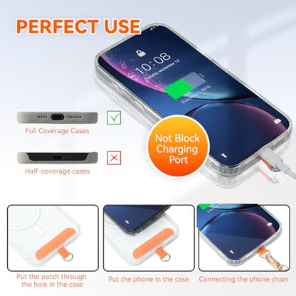 VVAAGG Cell Phone Lanyard for iPhone Crossbody Phone Strap - color: Orange