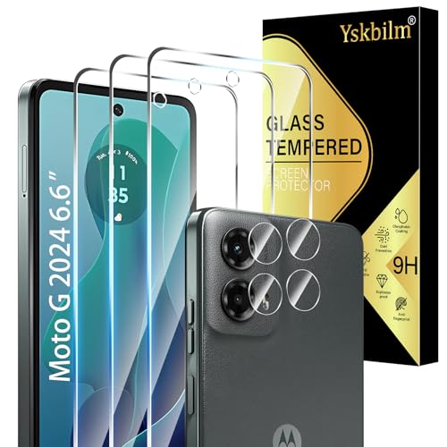 (3+2 Pack) Designed for Motorola Moto G 5G 2024 Tempered Glass Screen Protector + Camera Lens Protector,[3D Touch][Bubble-Free][Anti-Scratch] Screen Protector Glass For Motorola G 5G 2024 - size: Moto G 5G 2024
