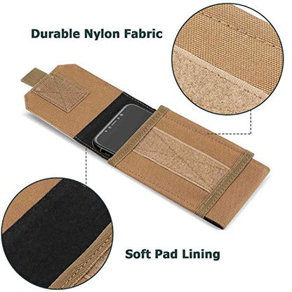 Tactical Holster Large Belt Pouch Molle Carrying Cover Case for Less 6.5" Phone