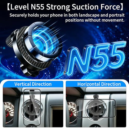 Car Magnetic Phone Holder Mount for Ford Mustang 2005-2023，F-150 2004-2014，F-250 2008-2016，F-350 2008-2016，Expedition 2003-2017 Circle Air Vent Accessories Cellphone Screen Stand Cradle Mobile