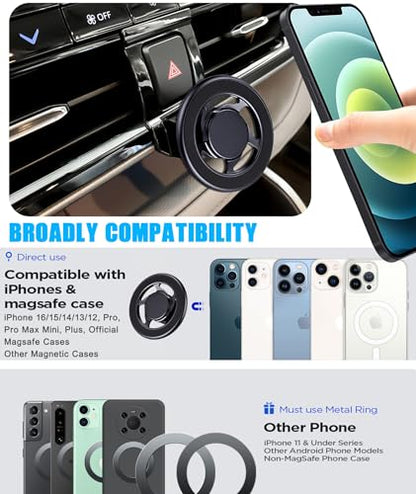 Car Phone Magsafe Holder Vent Mount for Toyota Highlander 2020-2024 - style: Highlander(Mag-safe)