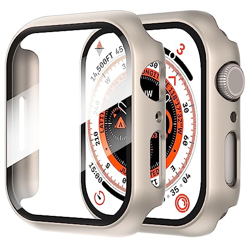 Diruite for Apple Watch Series 9/8/7/6/5/4 SE 41mm Case -Titanium*2 - color: Titanium, size: 41 mm - Series 9/8/7/6/5/4/SE/SE 2