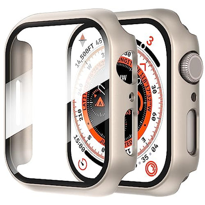 Diruite for Apple Watch Series 9/8/7/6/5/4 SE 41mm Case -Titanium*2 - color: Titanium, size: 41 mm - Series 9/8/7/6/5/4/SE/SE 2