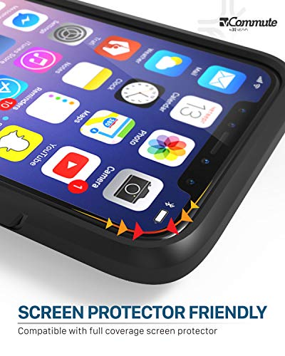 VENA iPhone XR Wallet Case, vCommute (Military Grade Drop Protection) Flip Leather Cover Card Slot Holder with Kickstand, Designed for Apple iPhone XR - Space Gray - color: Black, size: iPhone XR