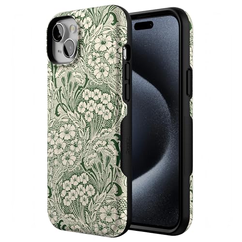 Casely iPhone 15 Plus Case | Mystic Meadow | Green Gardens | Bold Protective Design | Compatible with MagSafe - color: Mystic Meadow | Green Gardens, size: Iphone 15 Plus