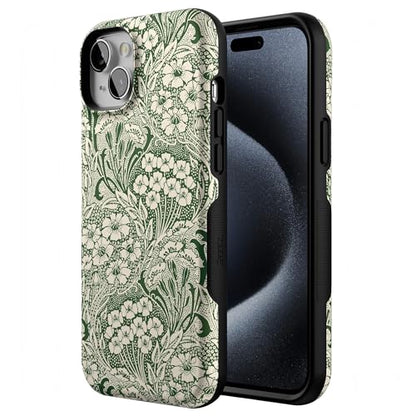 Casely iPhone 15 Plus Case | Mystic Meadow | Green Gardens | Bold Protective Design | Compatible with MagSafe - color: Mystic Meadow | Green Gardens, size: Iphone 15 Plus