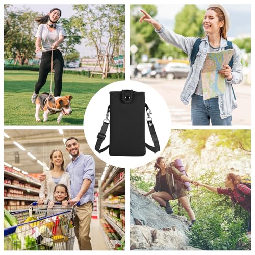 Neoprene Phone Sleeve Pouch Bag Case with Crossbody Strap Compatible for iPhone 17 Pro Max Air 16 Plus / Galaxy S26 Ultra / S26+ S25 FE A17 A36 A56 / Pixel 10 Pro XL / OnePlus 15 13 (Sunflower, XL) - color: Sunflower
