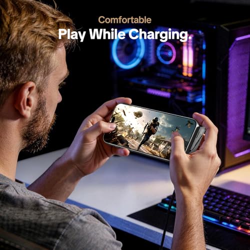 MFish 240W USB C Phone Charging Built-in Stand(Cable Not Included) - color: Silver Black