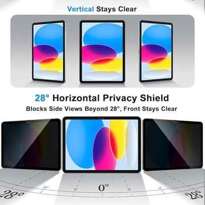 VANCKLE Privacy Screen Protector for Samsung Galaxy Tab A11 Plus 2025/A9 Plus 11 Inch 2023, Case Friendly Tempered Glass for Samsung Tablet A11 Plus/A11+/A9 Plus/ A9+ 11'' 5G (SM-X210/X216/X218), 1 Pack
