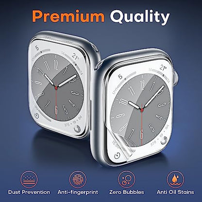 TOCOL 6 Pack for Apple Watch screen protector 44mm SE (2nd Gen) Series 6 Series 5 Series 4, Bubble-Free Scratch Resistant HD Transparent Flexible Film for iwatch screen protector 44mm - size: 44mm