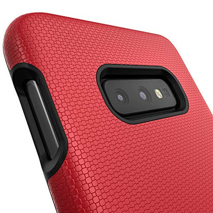 Crave Dual Guard Compatible with Samsung Galaxy S10e Case, Shockproof Protection Dual Layer Case for Samsung Galaxy S10e - Red - color: Red