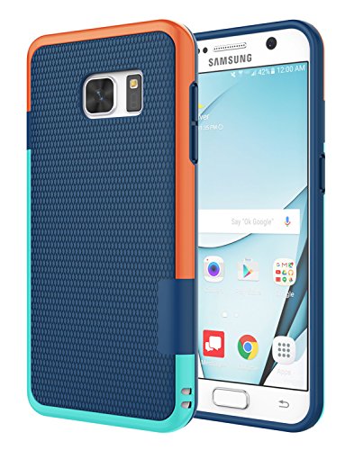 Jeylly Galaxy S7 Case, [3 Color] Slim Hybrid Impact Rugged Soft TPU & Hard PC Bumper Shockproof Protective Anti-Slip Case Cover Shell for Samsung Galaxy S7 S VII G930 GS7 - Blue | [3 Color] Slim Hybrid Impact Rugged Soft TPU&Hard PC Bumper Shockproof Prot