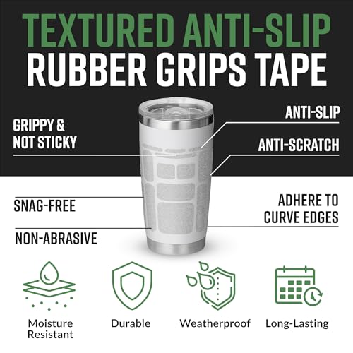 Dragon Grips 13pc Rubber Grip Tape, Non-Slip Adhesive Phone Grip Stickers - color: Clear, size: 2 pack