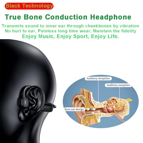 AYI Professional Swim Headphones True Bone Conduction Open Ear Headset MP3 Player Built-in 32G Memory IP68 Underwater Waterproof Bluetooth Earphone for Driving Bicycling Running Skiing-White - color: White Swim Headphone