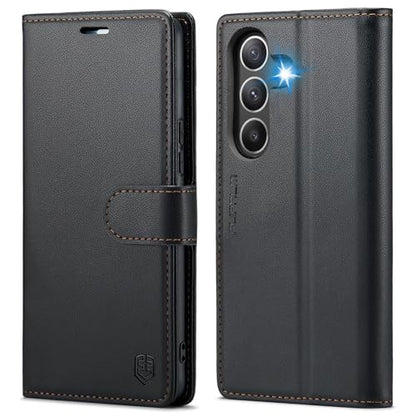 FLIPALM Wallet Case for Samsung Galaxy S26 Plus/S26+ 6.7", Black | Card Holder, RFID Blocking, PU Leather Folio Flip, Kickstand, Protective Shockproof Cover - color: Black, size: Samsung Galaxy S26 Plus