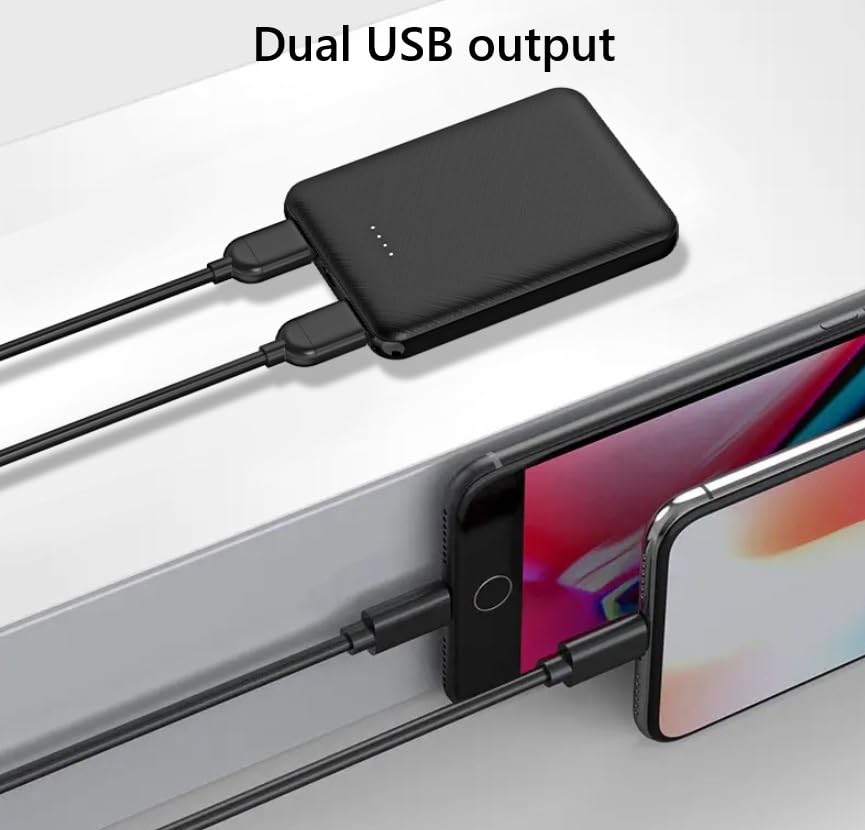 FIVO Portable Charger 5000mAh 5V 2A Power Bank with USB Cable, Carrying case and Hook for Mobile Phone, iPhone, iPad, Samsung Galaxy and More (1 Pack)