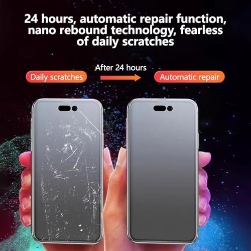 Anti-fingerprint Matte Hydrogel Film for iPhone 17 Pro Max 6.9" Flexible Screen Protector TPU Fingerprint Unlock Anti-Glare Anti-reflective Not Tempered glass
