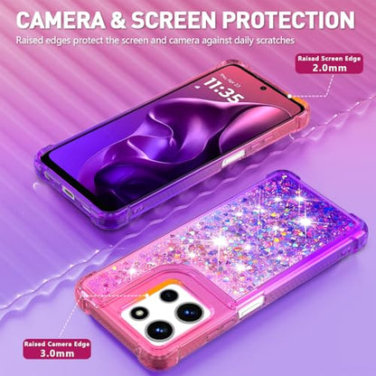for Moto G 2025/2026 Case, Moto G Play 2026 Phone Case, Pink Purple - color: Pink Purple
